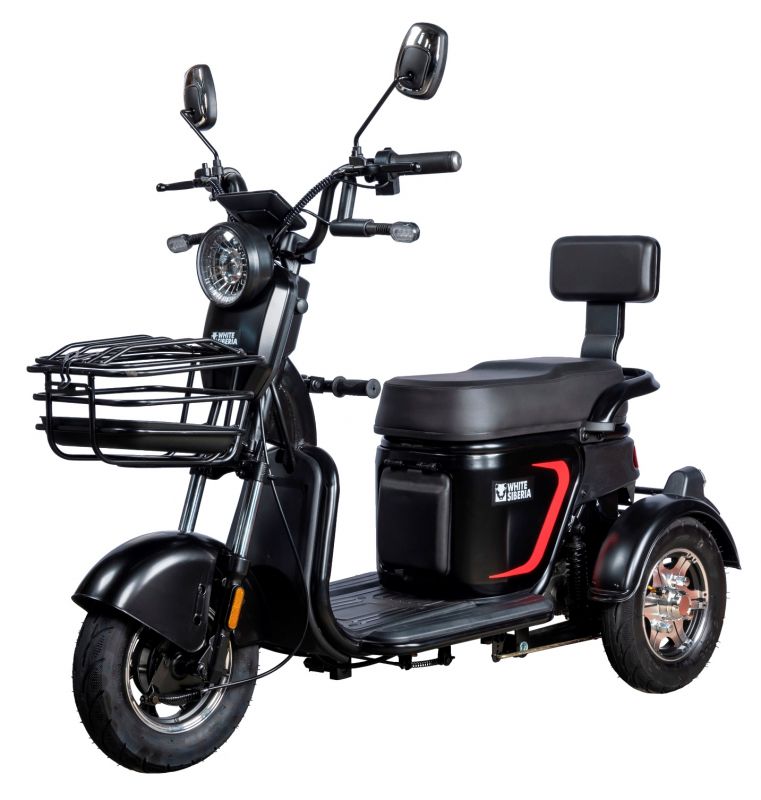 Электроскутер (электротрицикл) WHITE SIBERIA SIBTRIKE L 2000W Электроскутер (электротрицикл) WHITE SIBERIA SIBTRIKE L 2000W